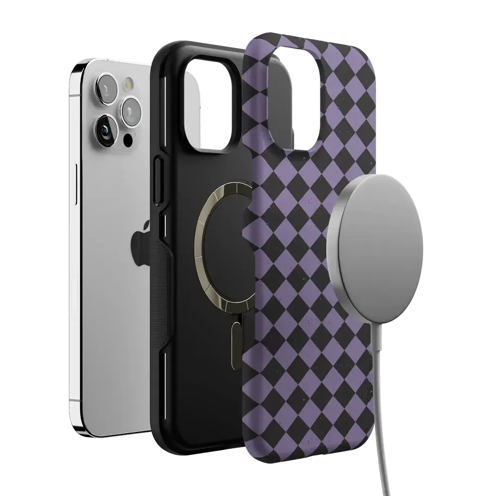 Midnight Hex | Purple Checkered Case - Bansusa