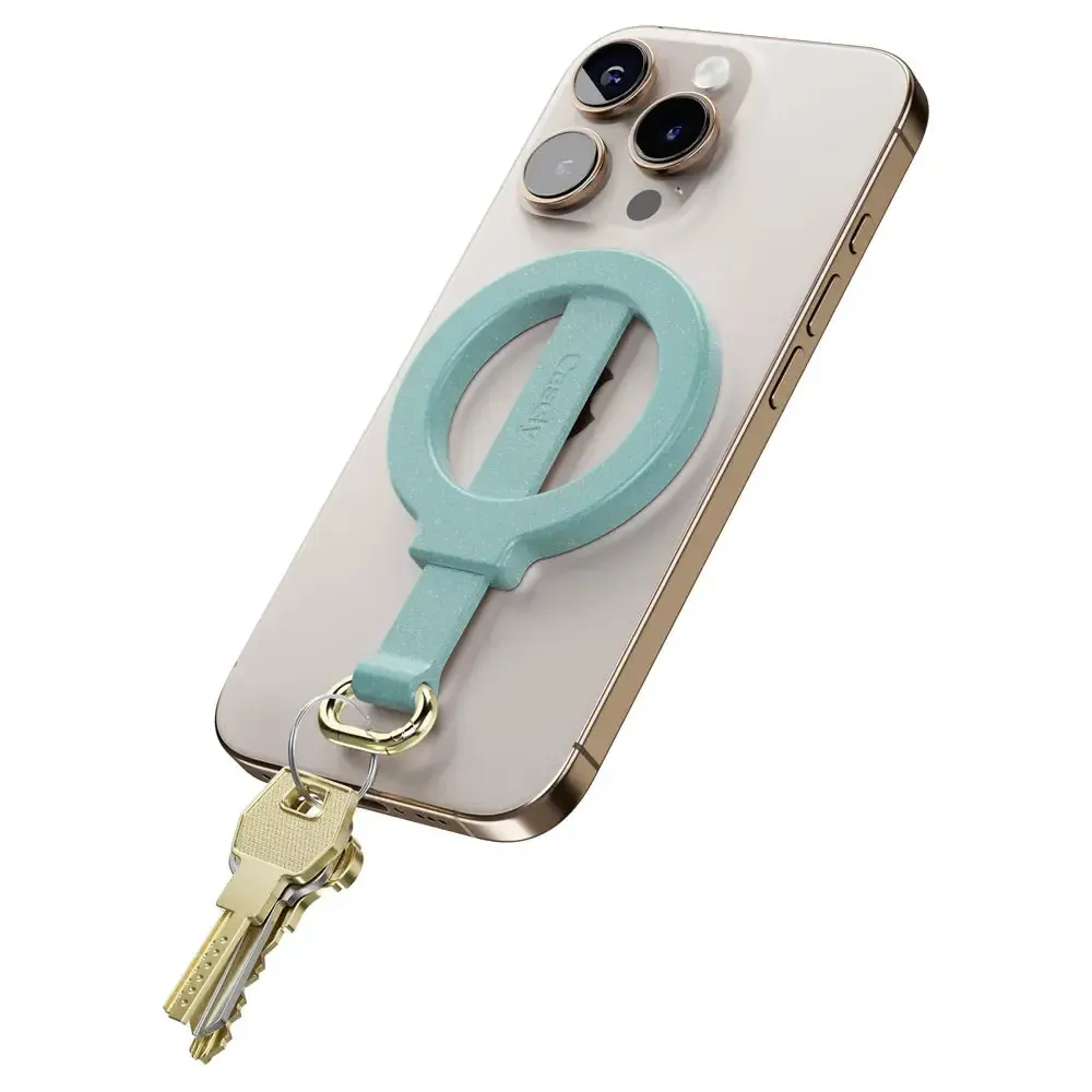 Aquamarine | Ocean Blue Shimmer MagRing+ with Keychain - Bansusa