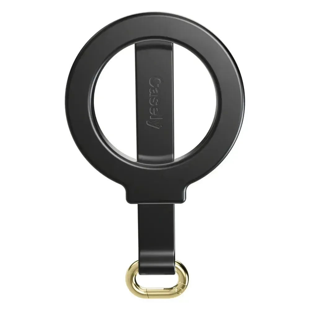 MagRing+ | Black Magnetic Adjustable Phone Ring with Keychain - Bansusa