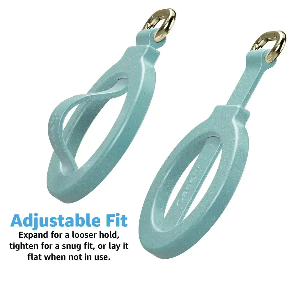 Aquamarine | Ocean Blue Shimmer MagRing+ with Keychain - Bansusa