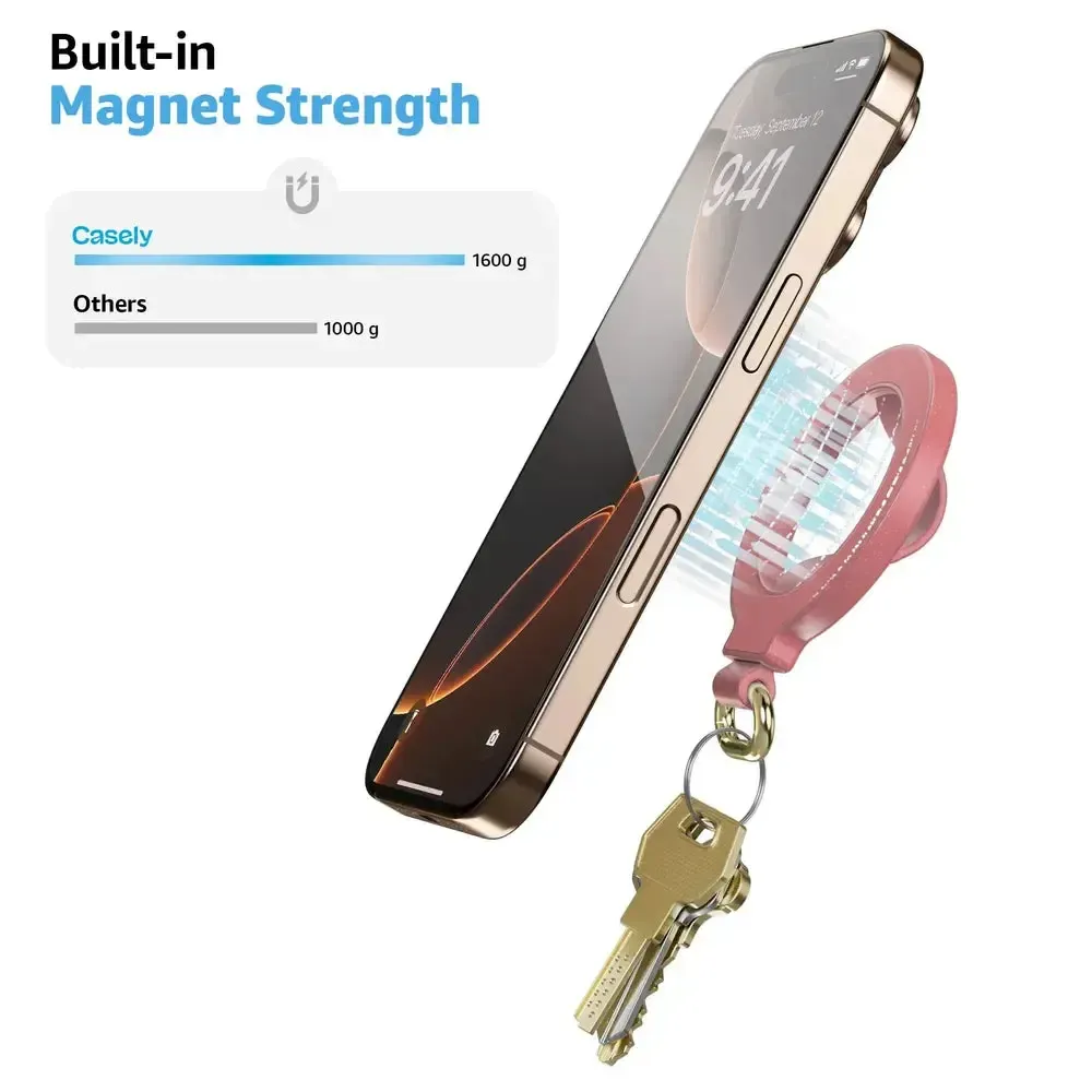 Starfish Wishes | Coral Pink Shimmer MagRing+ with Keychain - Bansusa