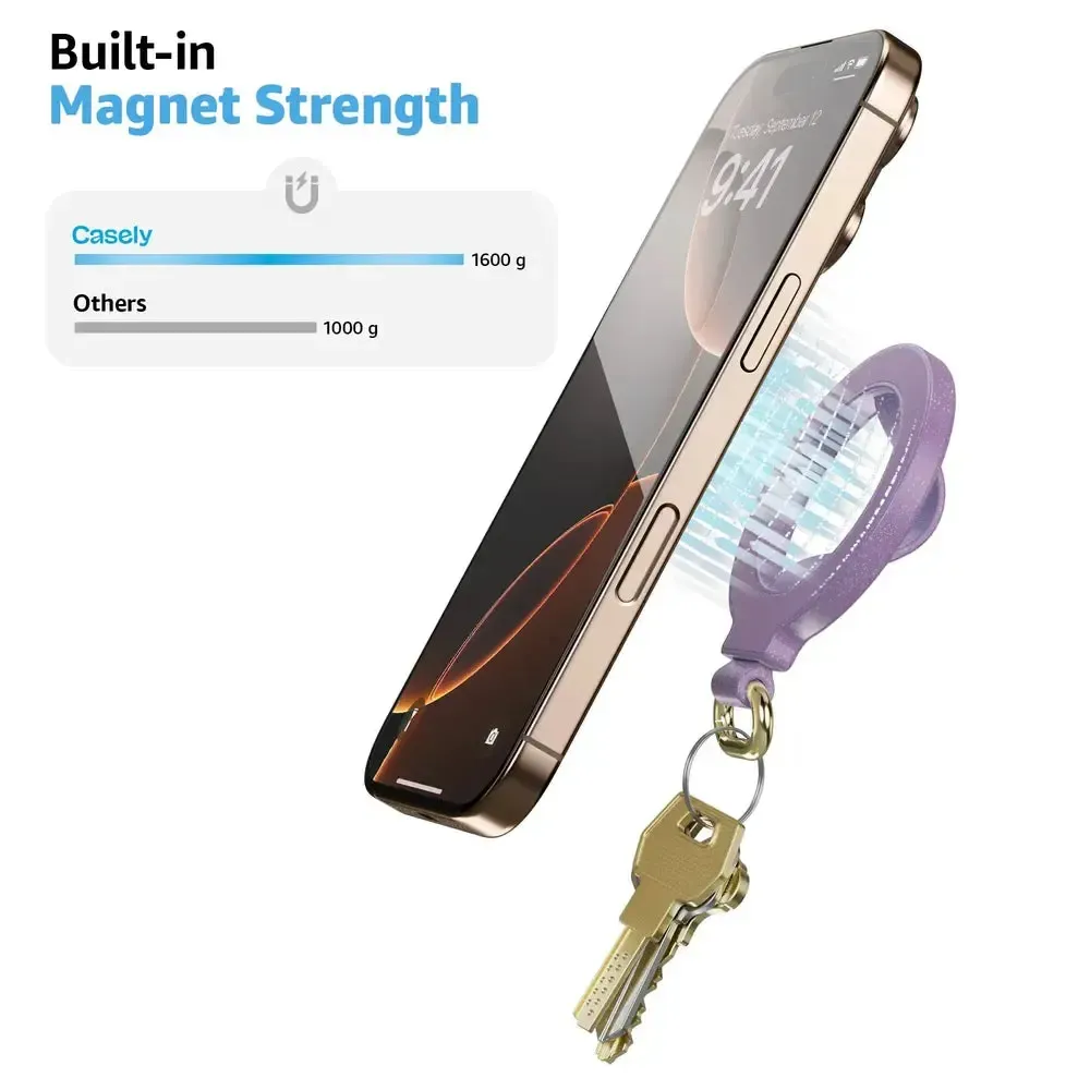 Lavender Waves | Purple Shimmer MagRing+ with Keychain - Bansusa