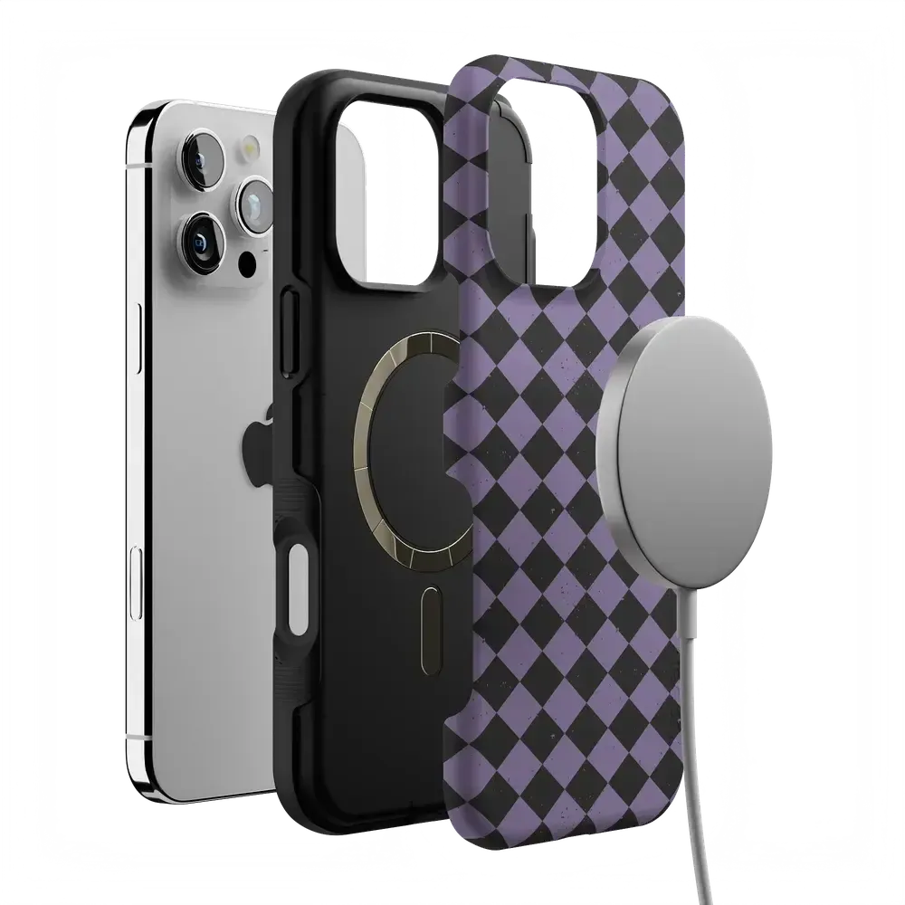 Midnight Hex | Purple Checkered Case - Bansusa