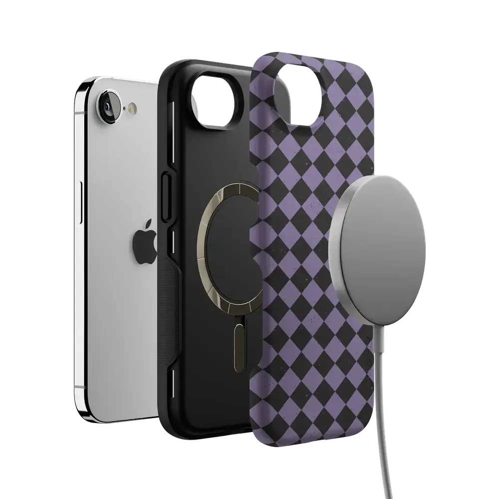 Midnight Hex | Purple Checkered Case - Bansusa